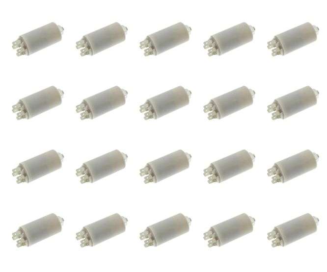 MOTOR RUNNING CAPACITOR 20uF 450V STU/4TE - 100/BOX CBB60-E-20UF-450VAC