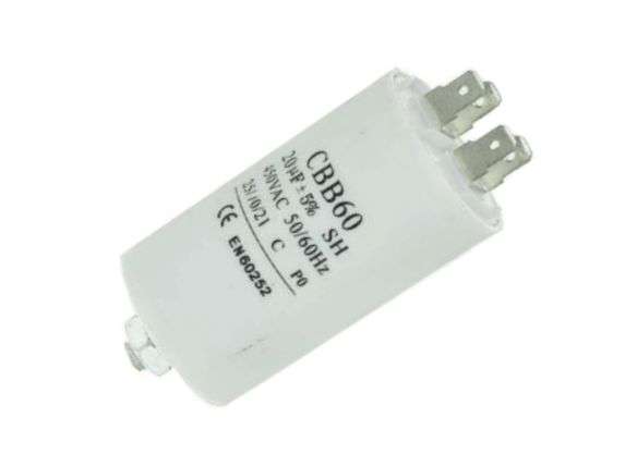 MOTOR RUNNING CAPACITOR 20uF 450V STU/4TE CBB60-E-20UF-450VAC