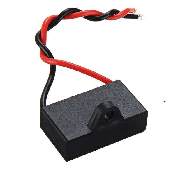 CAP C/FAN 6uF 450VAC WIRE LEADS   CBB61 6UF/450V / 190250