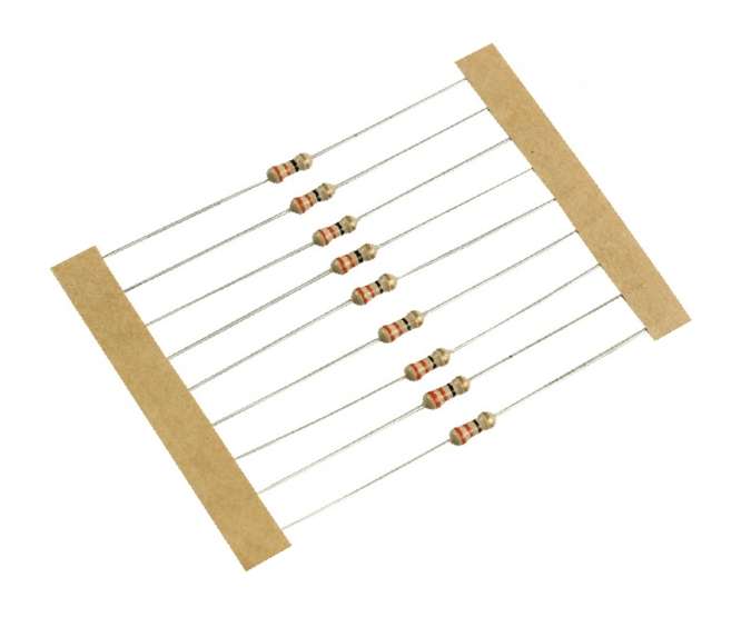 RESISTOR 1/4W RND C/F 5% 1K0 CF25-1K0-J-TB