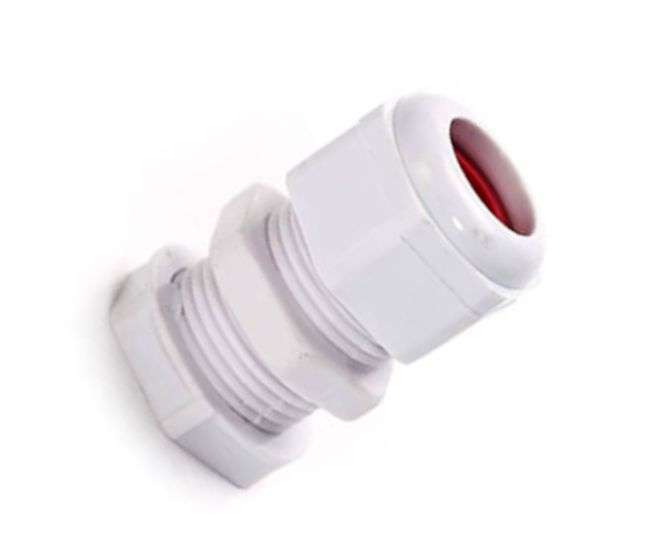 WHITE COMPRESSION GLAND PH=20mm CAB=6.5-12mm CG-01