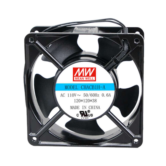 COOLING FAN BALL BEAR. 120SQx38mm 110VAC 0.22A CHACB1H-A-12038B