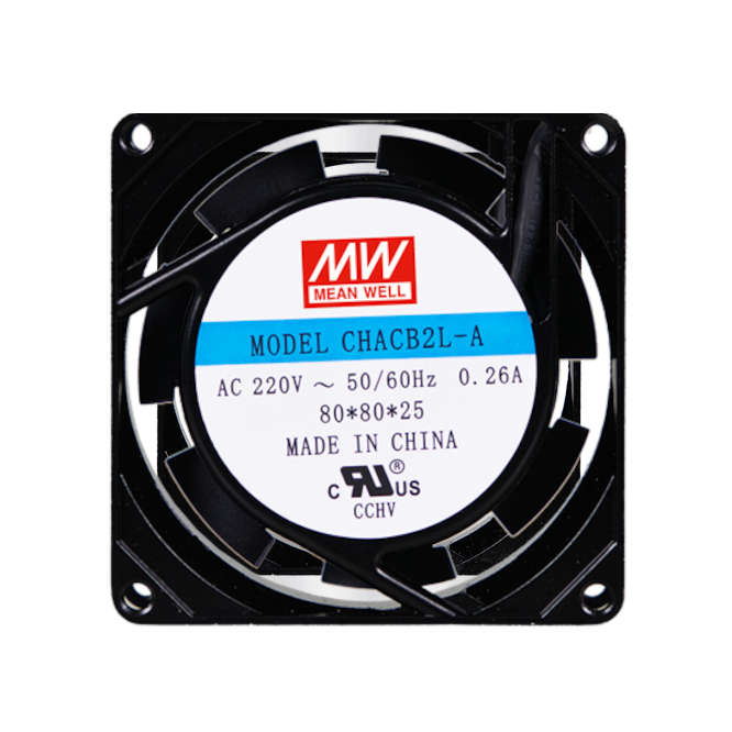 220VAC AXIAL COOLING FAN 80sqx25mm BAL 20CFM LEAD CHACB2L-A
