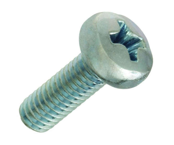 PAN HEAD POZI SCREW GALVANISED M4x6 STAR M4x6