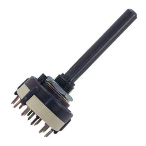 ROTARY SWITCH 2POL 6POS PCB PIN CONTINUOUS CK1113