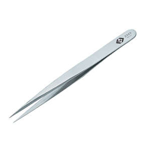 TWEEZER 140mm STRAIGHT STAINLESS STEEL  TS-11 / 211147