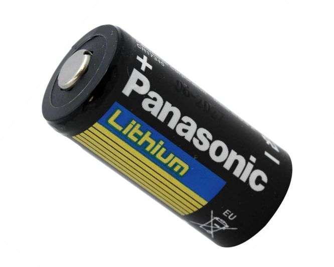 BATTERY LiTHIUM 3V 1300Ah  16x34  CR123A *A*