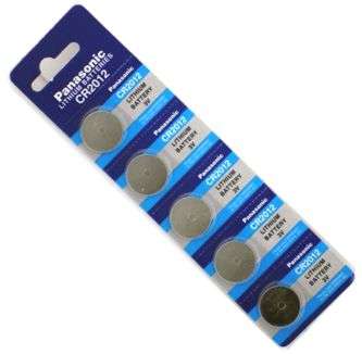 LITHIUM BATTERY COIN 3V 210mA 20x3.2 - 5P/PACK  CR2012