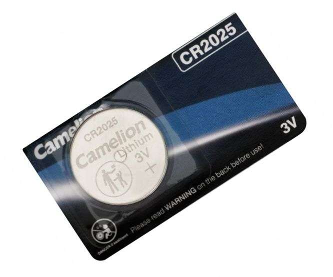 LITHIUM COIN BATTERY 3V 150mA - 1/PACK CR2025-BP1