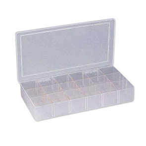 PLASTIC ASSORTMENT CASE 18-BINS 233x117x40mm 220610
