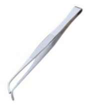 TWEEZER BENT POINT 125mm STAINLESS STEEL   TWE-125mm *A*
