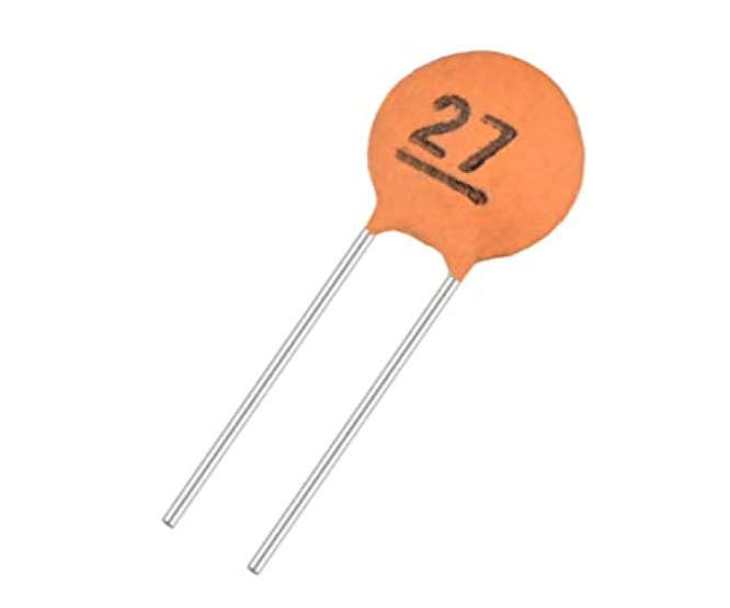 CERAMIC CAPACITOR DISC 100pF 50V P=2.5mm 220151