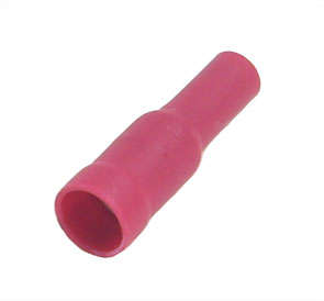 BULLET INSULATED SOCKET TERMINAL 4mm RED FRD1.25-156