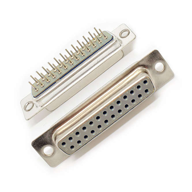 SOCKET D-SUB 25W PCB STRAIGHT METAL DB-25SS DBS25SCW2NS