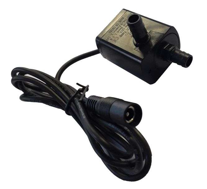 WATER PUMP 12VDC,IMPELLER,200L/H,0.18A 100% WATERPROOF 2.1mm DC PLUG LEAD DC30A-1215