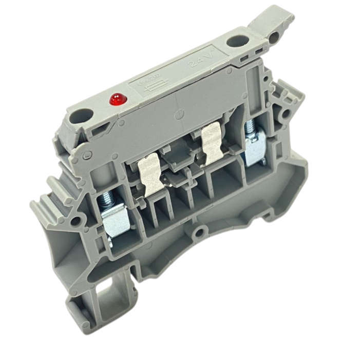 5x20 FUSE HOLDER DIN-RAIL (D/R) TERMINAL P=8.2mm 24V DC4-HE-LD24-01P-11-00Z(H)