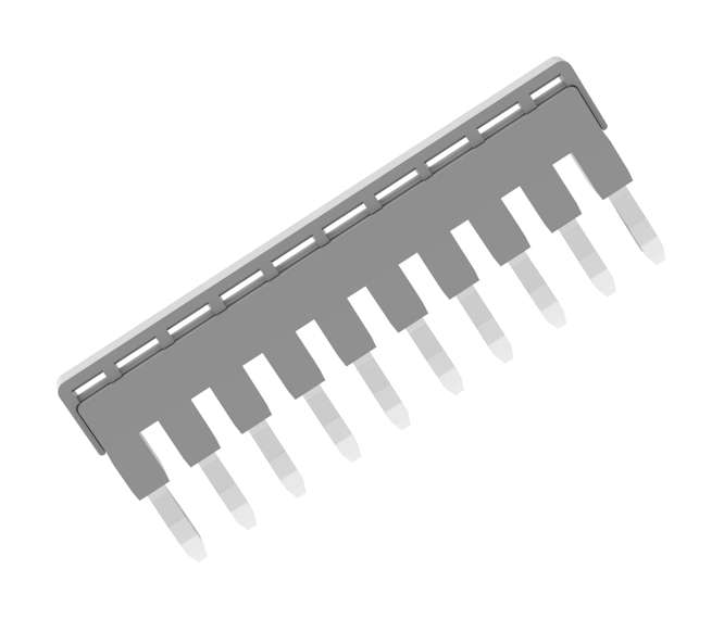 BRIDGE TERMINAL BAR 10W ISOLATED GREY TOP P=5.1 DFA2.5-10P-11-00A(H)