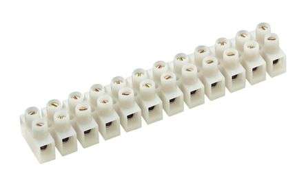 STRIP CONNECTOR SOCKET 12W 40A FEED THROUGH TYPE WHITE  830 CONNECTOR