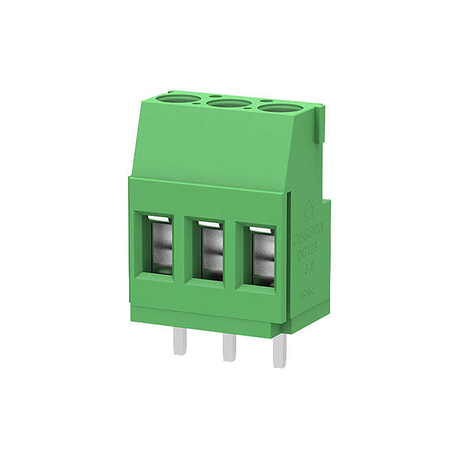 SCREW TERMINAL BLOCK STR 3W 5.0 LG PCB DG129-5.0-03P-14-00A(H)