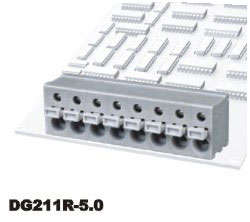 TERMINAL BLOCK PCB 2W 5.0 PUSH R/A DG211R-5.0-02P-11-00AH