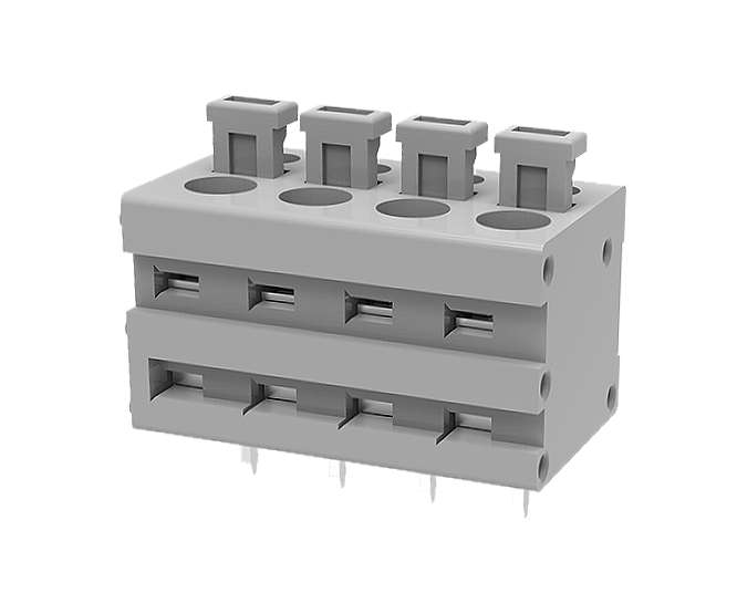 SPRING TERMINAL BLOCK PCB T/E 4W 5.0 Q/C DG211V-5.0-04P-11-00A(H)