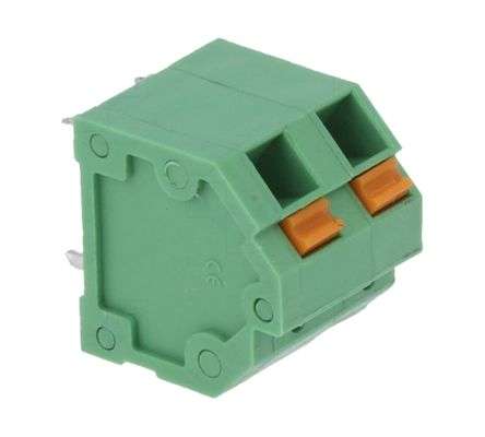 PCB SPRING/PRESS TERM BLOCK 2W PITCH=5.08 DG246-5.08-02P-14-00AH