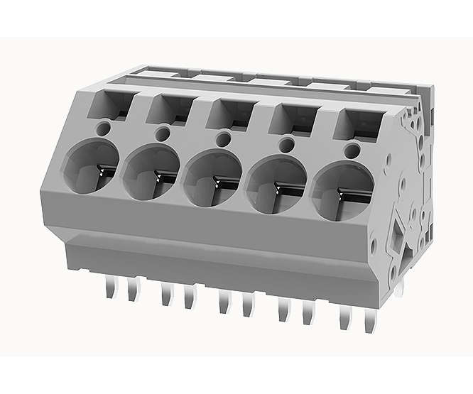 PCB SPRING TERMINAL BLOCK 5W PITCH=10mm GREY DG264-10.0-05P-11-00Z(H)