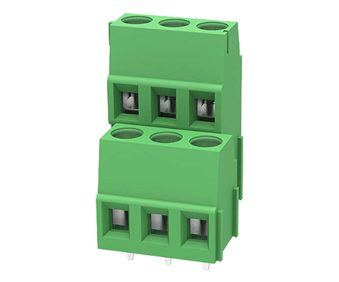 TERMINAL 6W 5.00 DOUBLE DECK 18A 250V - RIGHT STACK DG500A-5.0-06P-14-1000A(H)