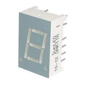 7-SEGMENT LED DISPLAY CA RED 11mm DHR11A