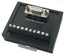 BREAKOUT BOARD DS09P TO SCREW TERMINALS  DM50-DBJ-09-09-4Y-0XAH