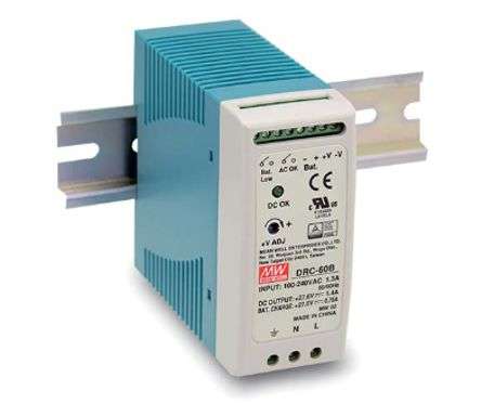 POWER SUPPLY D/R I=220 O=2x13.8V @ 1.9A/1A DRC-40A