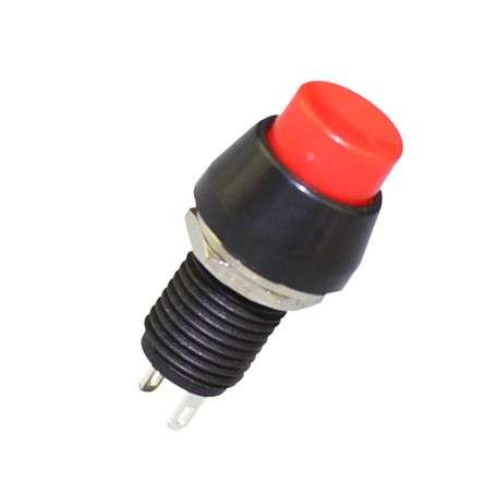 M10 PUSH BUTTON SWITCH LATCHING SPST 1A 250VAC DS-450-RED