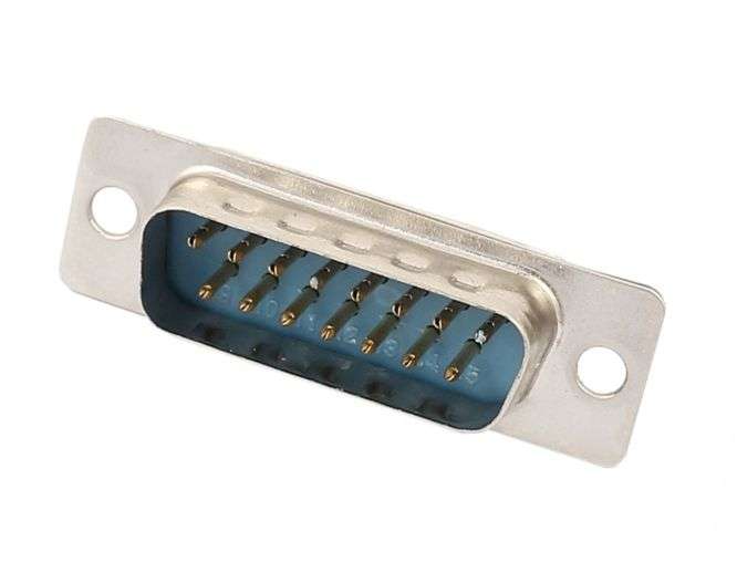 PLUG D-SUB 15W SOLDER PANEL MNT METAL DB-15P