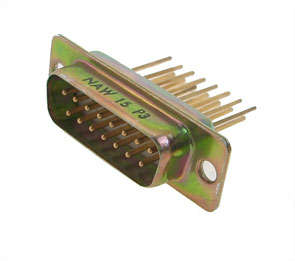 PLUG D-SUB PCB 15P STRAIGHT WIRE WRAP DS15PW WIRE-WRAP