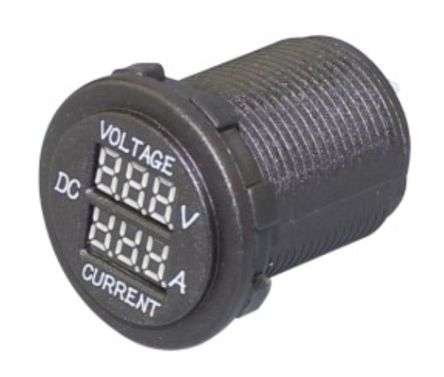 AUTOMOTIVE DC VOLTMETER AND AMPMETER  DS8010-BL / 180128