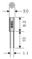 CRYSTAL DT-38 40.0KHz DT38-40K12.520F