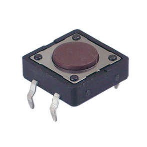 PCB TACTILE SWITCH 12x12mm H=4.3mm BROWN DTS-21N-V