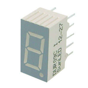 7-SEG LED DISPLAY CC RED 9mm DUR09C