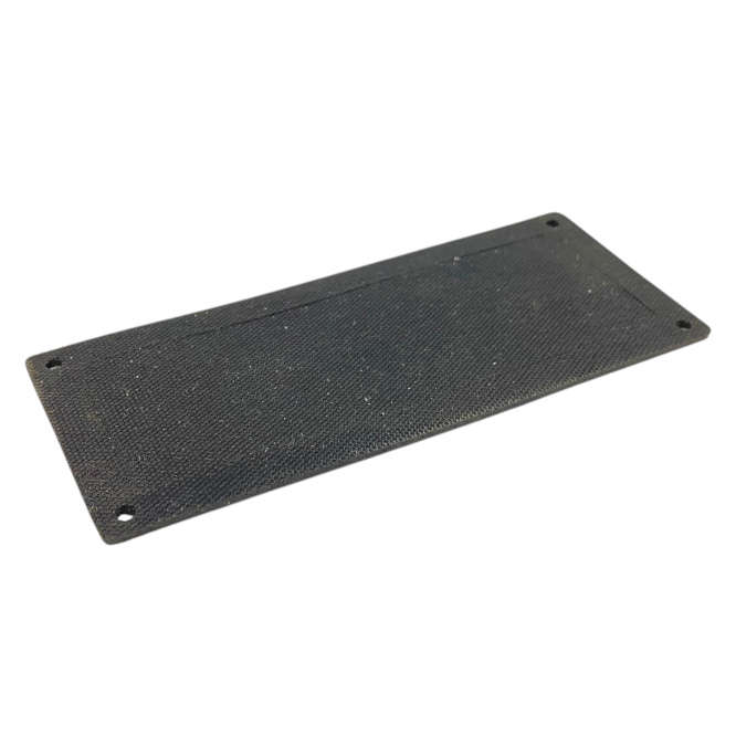 ADHESIVE GASKET E2 AND E4 PROFILE SIDE PLATES 45x109x1.5mm E2-E4-RUBBER