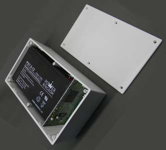 ENCL ABS BLACK E55B 202x122x77  E55-BLACK