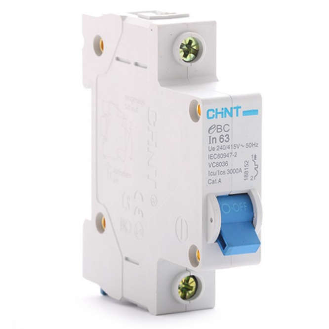 MCB / MINI DIN RAIL CIRCUIT BREAKER 1P 40A 3KA C-CURVE EBC-140-DB