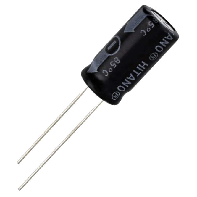 ELECTROLYTIC CAPACITOR RADIAL 100uF 35V ST 8x12 P=3.5 ECR101M35B
