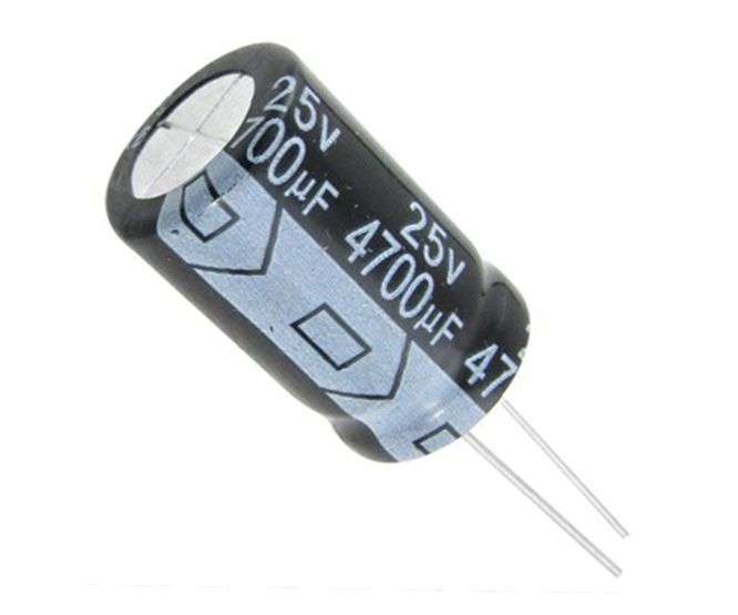 CAPACITOR ELEC RAD 4700uF 25V ST 16x32mm ECR472M25B