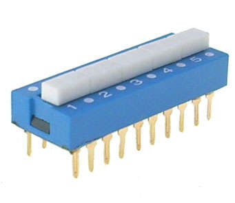 DIP SWITCH 5-POLE SPDT PCB EDG205S