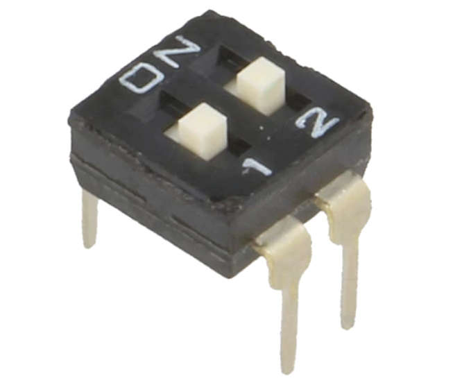 DIP SWITCH DIP 2P EXTEND ACTUATOR EDS102