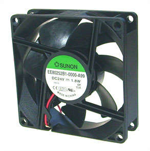 FAN 80sqx25 24V BAL LEA 41CFM  EE80252B1-0000-A99