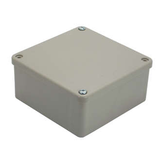 PLASTIC ENCLOSURE GREY 120x120x58  EHJ17G-FL