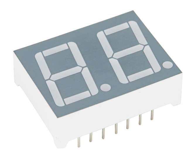 DUAL 7-SEGMENT LED DISPLAY CH=12.7mm ELD-515SURWA/S530-A3