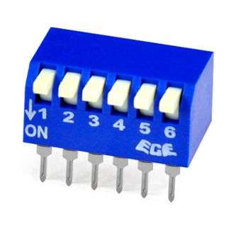 DIP SWITCH PIANO 6-POLE EPS106 EPS106A