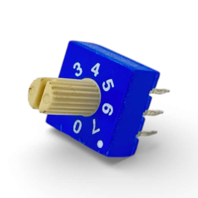 7WAY ROTARY DIP SWITCH C/CODE WHITE SHAFT ERD410CS